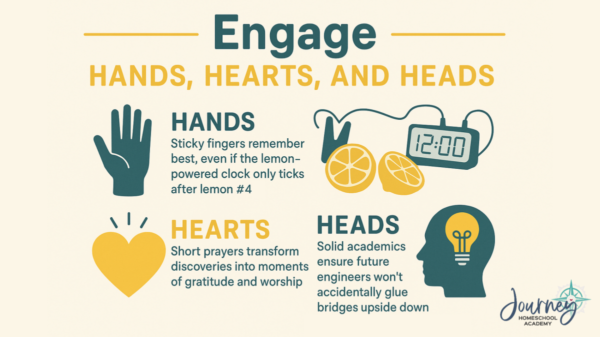 Engage Hands, Hearts, and Heads - A friendly guide to sparking curiosity while honoring Christian values in your homeschool science curriculum.