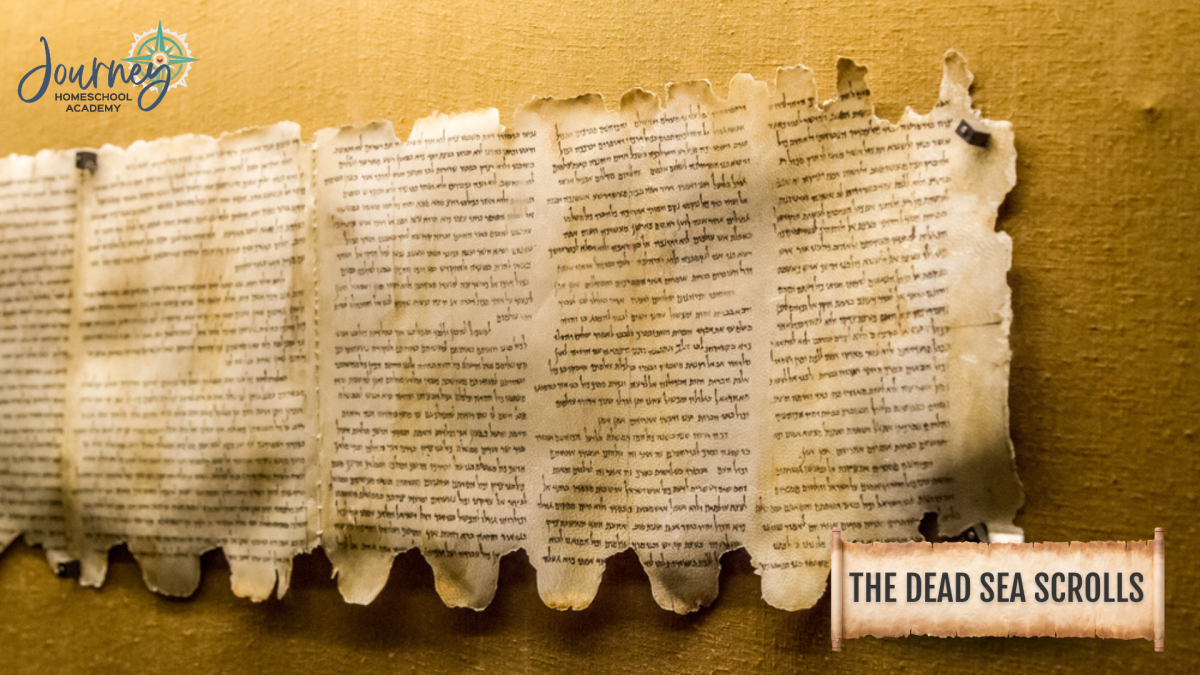 Ancient Dead Sea Scroll fragments showing well-preserved Hebrew text confirming the accuracy of the Old Testament.